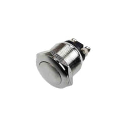 Bouton Poussoir Métallique 2A 250V Chrome - SILAMP