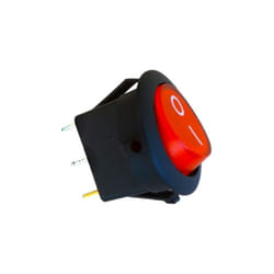 Interrupteur Rond Encastrable 6,5A noir Silamp