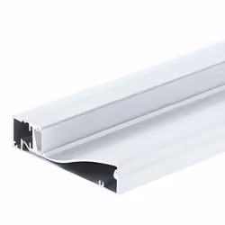 Profilé Aluminium Plinthe - SILAMP - 2M - Couleur Argent - Ruban LED 10mm - Intérieur