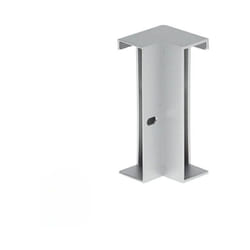 Silamp - Connecteur d'Angle pour Profilé Aluminium Plinthe Couleur Argent