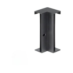 Silamp - Connecteur d'Angle pour Profilé Aluminium Plinthe Couleur Noir -
