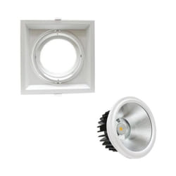 Silamp - Kit Support AR111 Encastrable Orientable avec Ampoule led 20W - Blanc Froid 6000K - 8000K