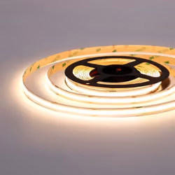 Ruban LED COB 5M 24V 10W/M IP20 480LED/m Le Ruban LED COB 5M 24V est une solution d'éclairage moderne et performante, idéale  ...