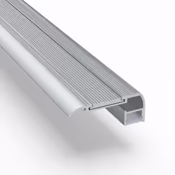 Optimisez l'éclairage et la sécurité de vos escaliers avec ce nez de marche en aluminium gris de 1 mètre, compatible avec les ...