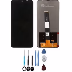 Ecran LCD & Vitre tactile Noir Assemblés Sans Châssis Pour Xiaomi Redmi 9A-9C-9AT-10A