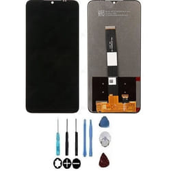 Ecran LCD & Vitre tactile Noir Assemblés Sans Châssis Pour Xiaomi Redmi 9A-9C-9AT-10A