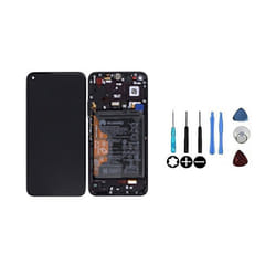 Original Ecran LCD & Vitre tactile Phantom Black Assemblés Sur Châssis Et Batterie Pour Honor 20 Pro YAL-L41 YAL-AL10 YAL-TL10