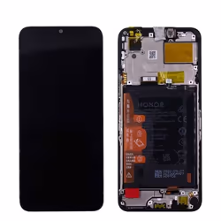 Original Ecran LCD & Vitre tactile Noir Assemblés Sur Châssis et Batterie Pour Honor X6