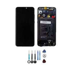 Ecran LCD - Honor - 9X Lite - Noir - Assemblé sur châssis - Remplacement smartphone