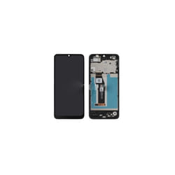 Ecran LCD Complet - Motorola - Moto E13 - Noir - Remplacement - Châssis Inclus