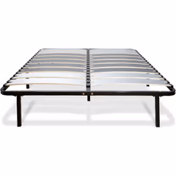 CARACTERISTIQUES : Type de sommier : Cadre à lattes apparentes Suspension : Lattes actives Dimensions disponibles (cm) : 140x ...