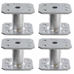 Lot de 4 Pieds de poteau de petite dimension PPMINI50
