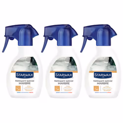 Lot de 3 Nettoyants raviveur pour marbre et pierres naturelles 250ml STARWAX - Idéal pour nettoyer et raviver les pierres nat ...