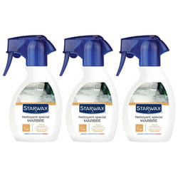 Lot de 3 Nettoyants raviveur pour marbre et pierres naturelles 250ml STARWAX