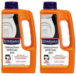 Lot de 2 Déboucheurs spécial WC 1L STARWAX