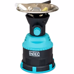 Le réchaud à gaz portable INTEC est doté d'un allumage piézo électrique , d'une coque en ABS et d'une plaque en acier inoxyda ...