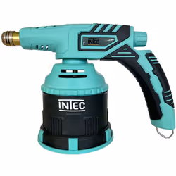 La lampe à souder butane INTEC 1300 W à gaz dispose d'un allumage piezo. Ce chalumeau à gaz est très simple d'utilisation. El ...