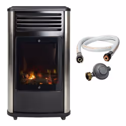 Description générale Ce poêle à gaz d'intérieur Manhattan noir d'UNIVERSAL vous offre une source de chaleur avec un effet fla ...