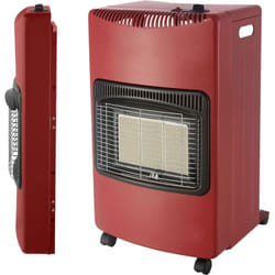 Intec - Poele à gaz Rouge pliable 4,2KW Allumage Piezo Chauffage d'appoint gaz Interieur
