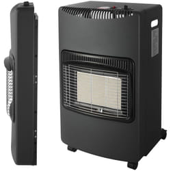 Intec - Poele à gaz pliable 4,2KW Noir Allumage Piezo Chauffage d'appoint gaz