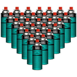 Intec - Pack 28 Bouteilles de gaz Butane 227gr Cartouche gaz Camping Compacte Encliquetable Réchaud Désherbeur Barbecue