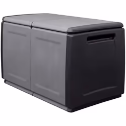 Découvrez la malle de rangement en polypropylène gris et noir, pratique et robuste. Avec une capacité de 230 litres, elle est ...