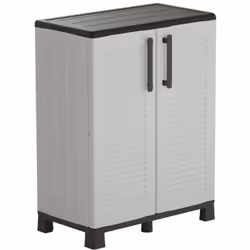 L'armoire de rangement basse en polypropylène recyclé INTEC est conçue pour les amateurs de rangement. Fabriquée en matériau  ...
