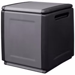 Découvrez la malle de rangement en polypropylène Gris et Noir, pratique et robuste. Avec une capacité de 130 litres, elle est ...