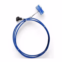 Kit de nettoyage pour poêles à granulés et pellets comprenant une tige de 3 mètres avec un manche flexible en nylon. Ce kit e ...