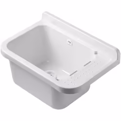Ce lavabo mural en résine de 50 x 32 cm est pensé pour les zones pratiques de la maison : garage, buanderie, cave, mobil-home ...