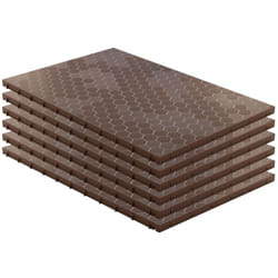 Lot de 6 Dalles de sol Clipsables Marron Taupe 116x76x3cm Polypropylène Revêtement de Sol Modulable 4.61m2 INTEC