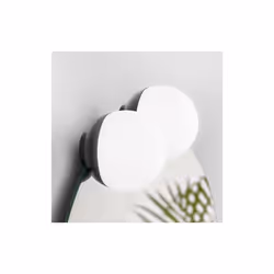 Spot LED rond noir en métal 9cm
