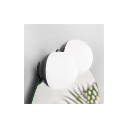 Spot LED rond noir en métal 9cm