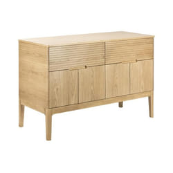 Meuble double-vasque 120 cm en chêne naturel ALASKA