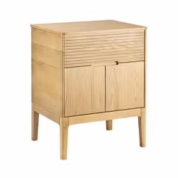 Meuble sous-vasque 60 cm en chêne naturel ALASKA