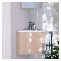 Meuble lave-mains dangle décor chêne KODA