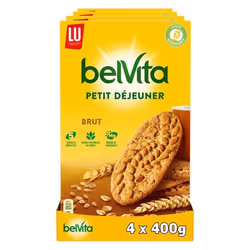 LU - 24 sachets de Belvita Original - Biscuits petit déjeuner brut de céréales - (4x400g)