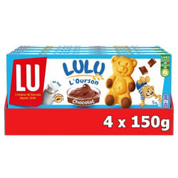 LU - 20 sachets de Lulu LOurson - gâteaux fourrés au chocolat - (4x150g)