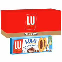 LU - 20 Boîtes de 3 sachets de LuLu La Barquette - Biscuits au chocolat - (20x120g)