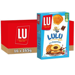 LU - 16 Boîtes de 6 sachets de LuLu La Coqueline - Gâteaux fourrés au chocolat noisette - (16x165g)