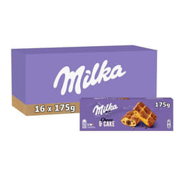 Milka - 16 boîtes de 5 sachets de Cake & Choc - Gâteaux fourrés au chocolat et aux pépites de chocolat - (16x175g)