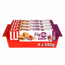 LU - Figolu - Biscuits sablés fourrés aux figues 192g - Lot de 4