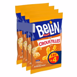 Belin Croustilles Emmental 138g - Lot de 4