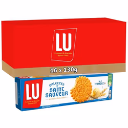 LU - Galettes au beurre Saint Sauveur 130g - Lot de 16