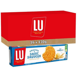 LU - Galettes au beurre Saint Sauveur 130g - Lot de 16