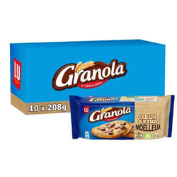 LU - Granola Cookie Extra Coeur Moelleux 208g - Lot de 10
