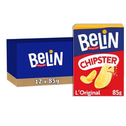 BELIN 12 Paquets de Belin Chipster 85g A Partager entre Amis ou en Famille pour les Apéros Fabriqué en France Lot de 12x85g