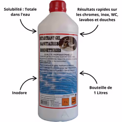 Détartrant Gel sanitaires Robinetteries de Blanquart Bernard Père & Fils se révèle être la solution idéale pour éliminer effi ...