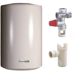 Thermor - Pack Chauffe eau électrique Stéatis vertical 75 Litres + Groupe de sécurité 3/4 + Siphon de groupe