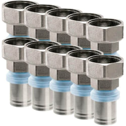 RBM - Lot de 10 Raccords Multicouche à sertir Femelle profil th-h-u-b-f Diamètre 1/2' f 16